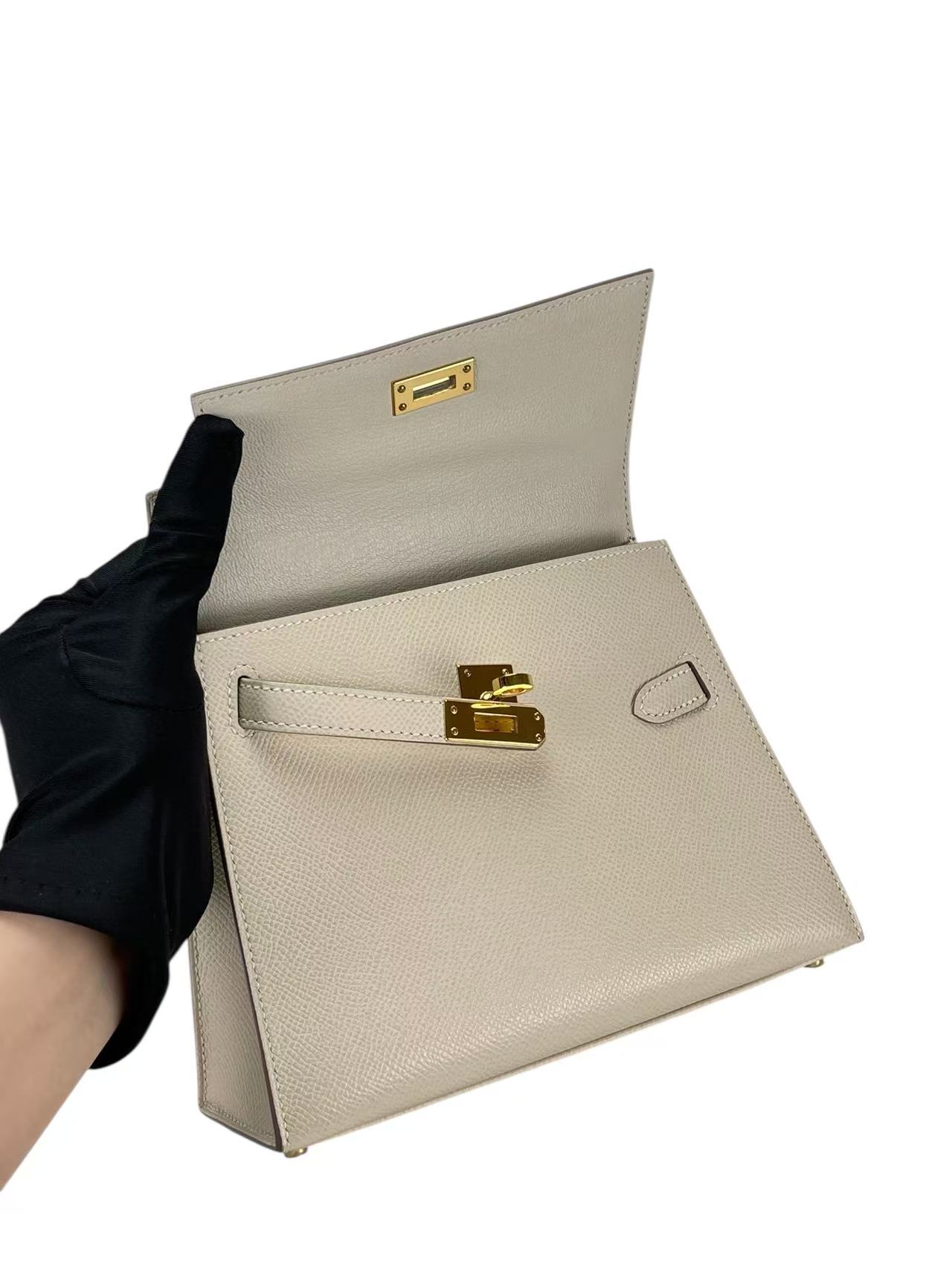 HERMES - Kelly Desordre 20 Craie10 Epsom Gold Hardware B（2023）