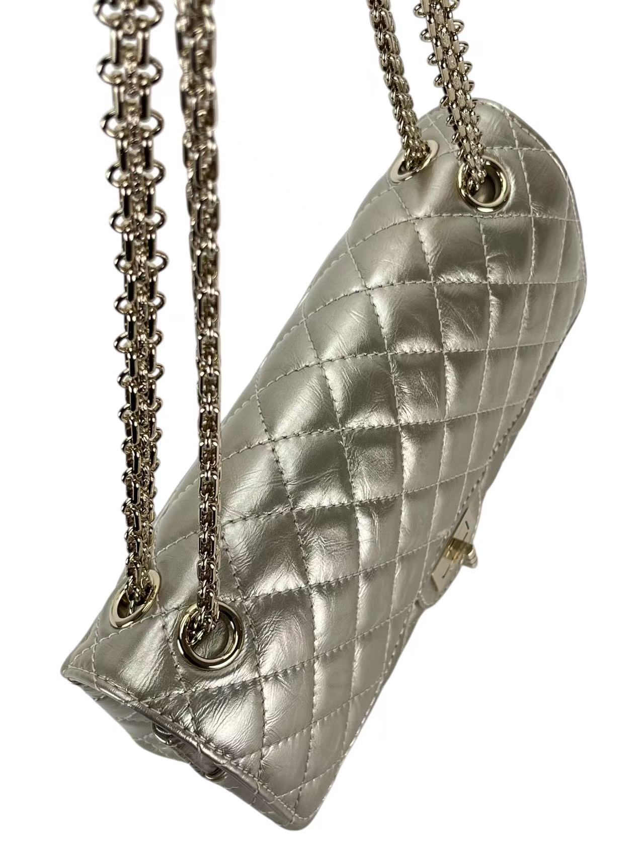 CHANEL - 2.55 Reissue 227 Flap Light Gold Lambskin Gold Hardware