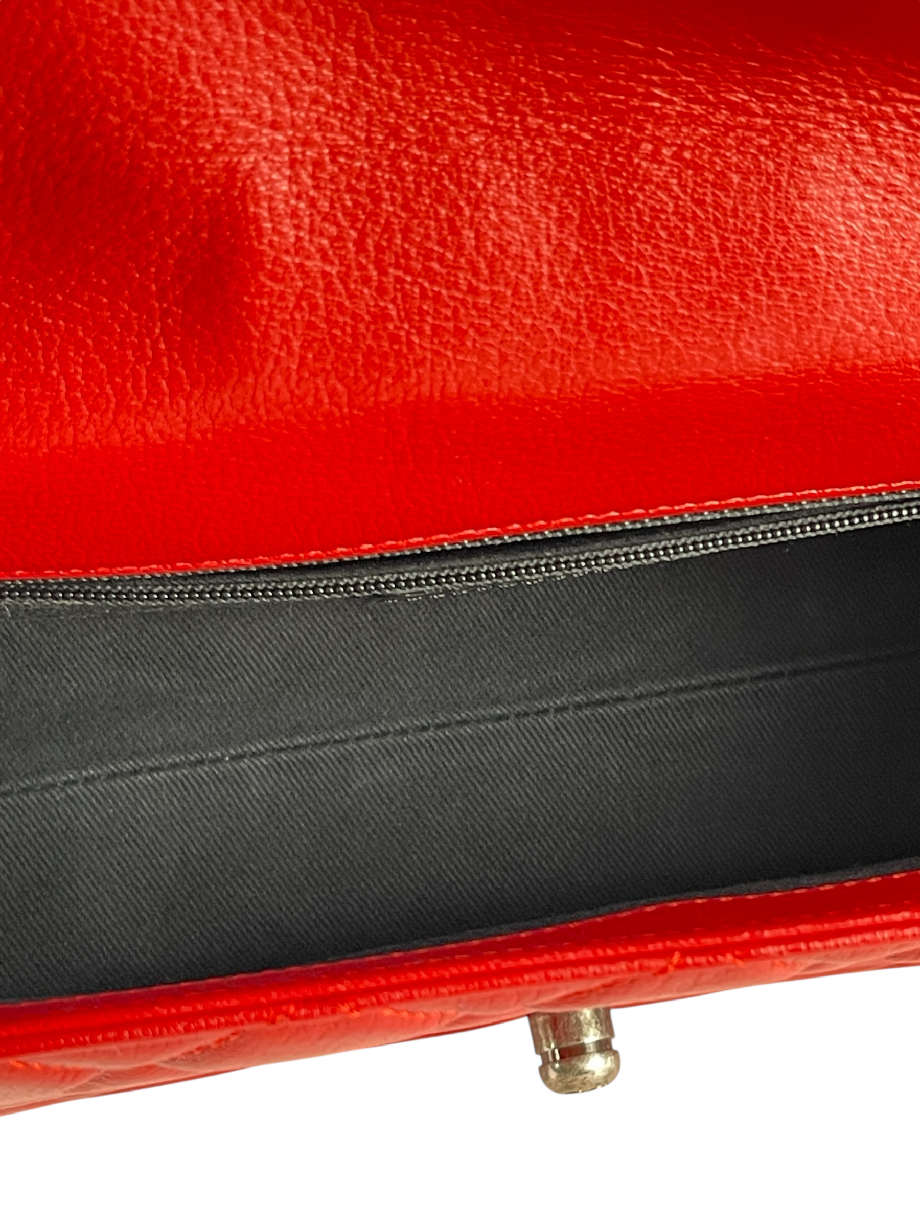 Chanel - Red Quilted Goatskin Leather City Rock Flap Bag