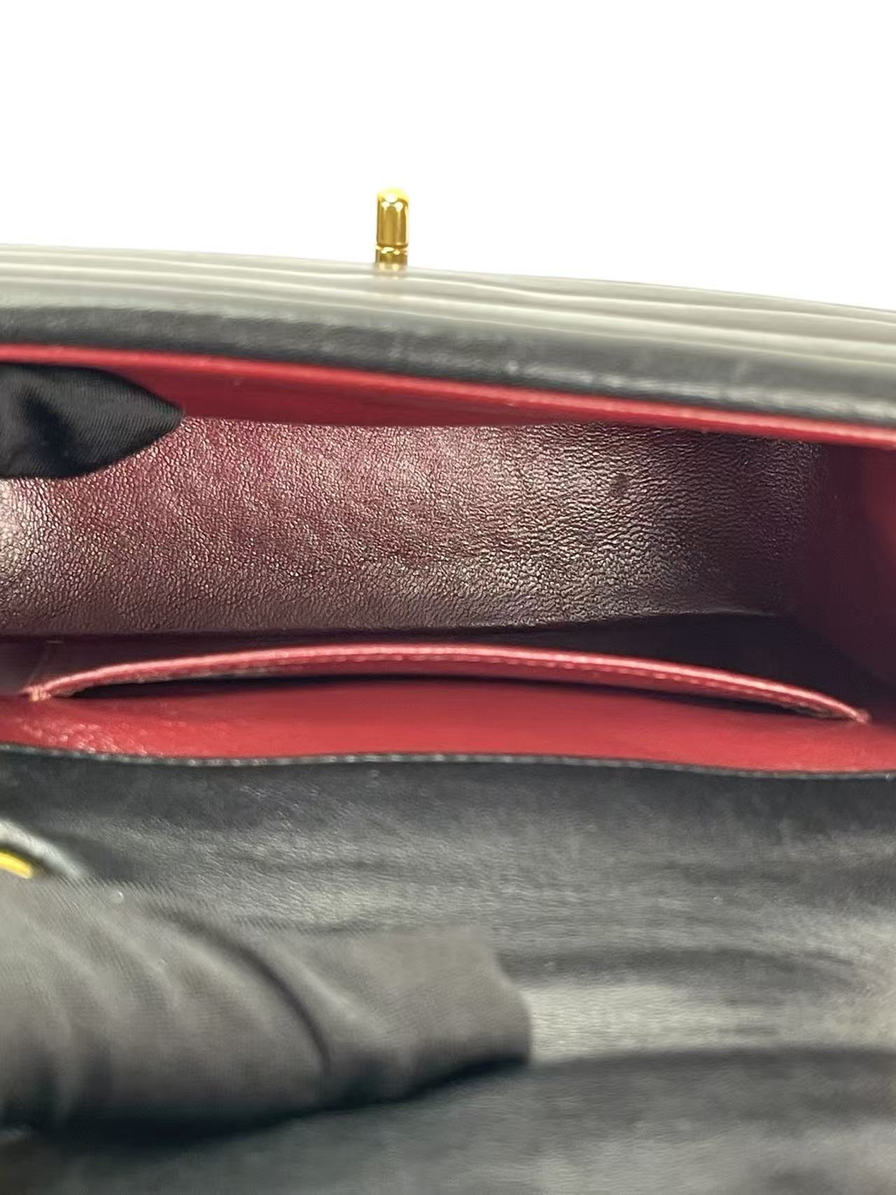 CHANEL - Vintage Black Single Flap Bag Gold Hardware