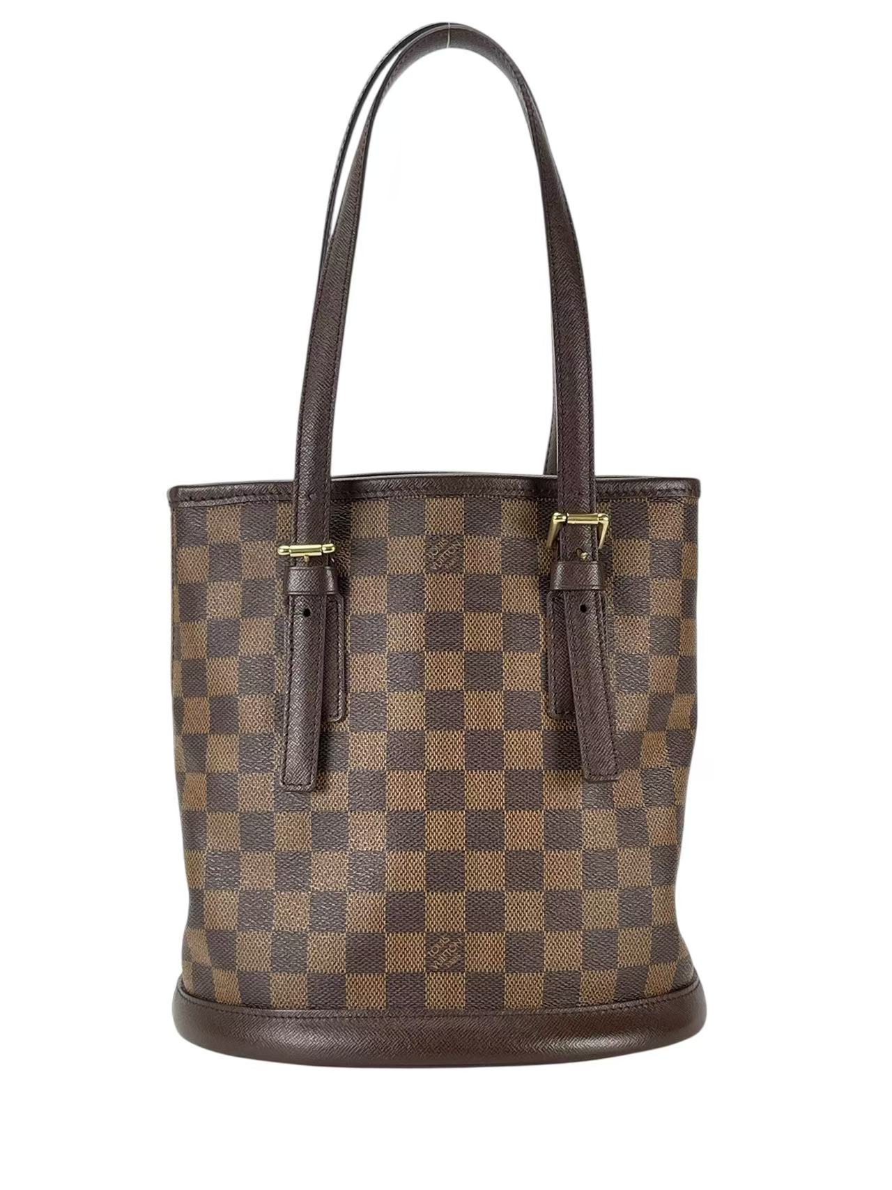 LOUIS VUITTON - Petit Bucket PM Damier Ebene Canvas