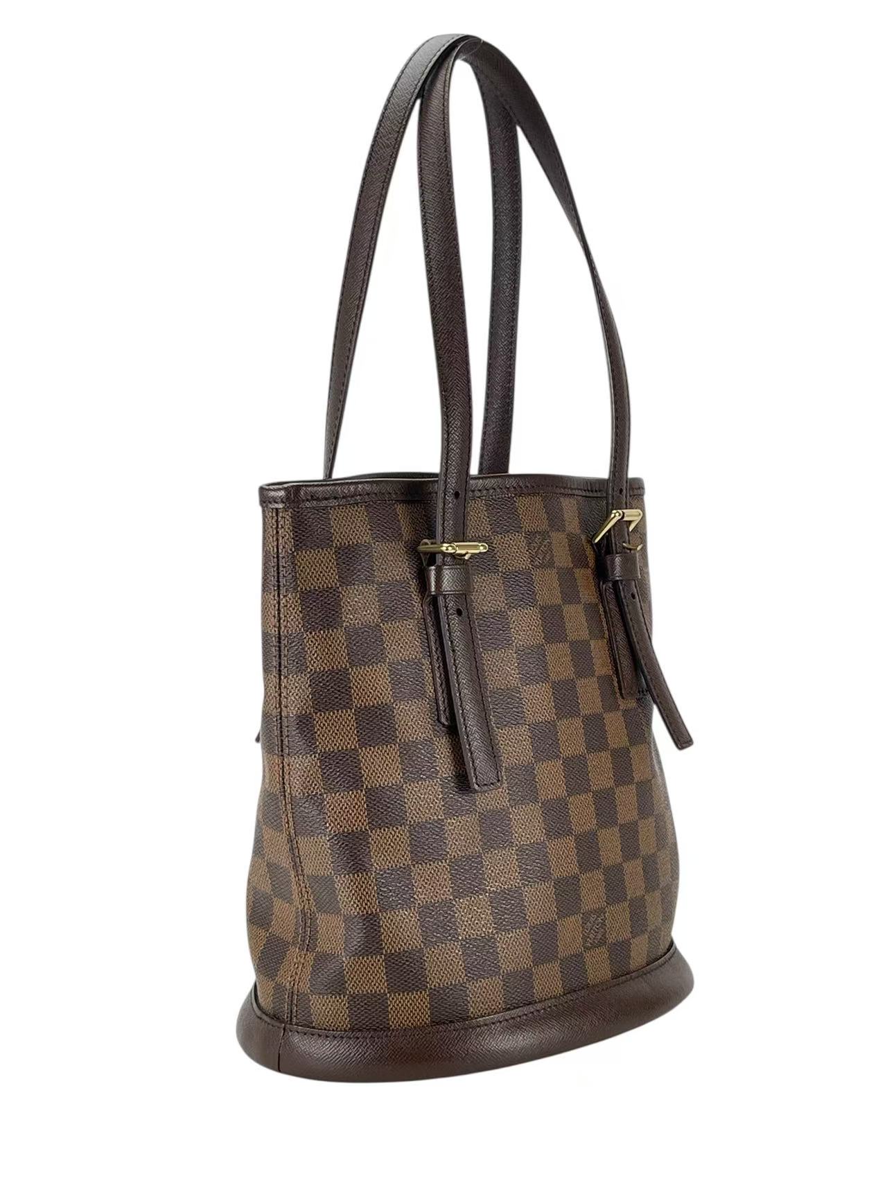 LOUIS VUITTON - Petit Bucket PM Damier Ebene Canvas