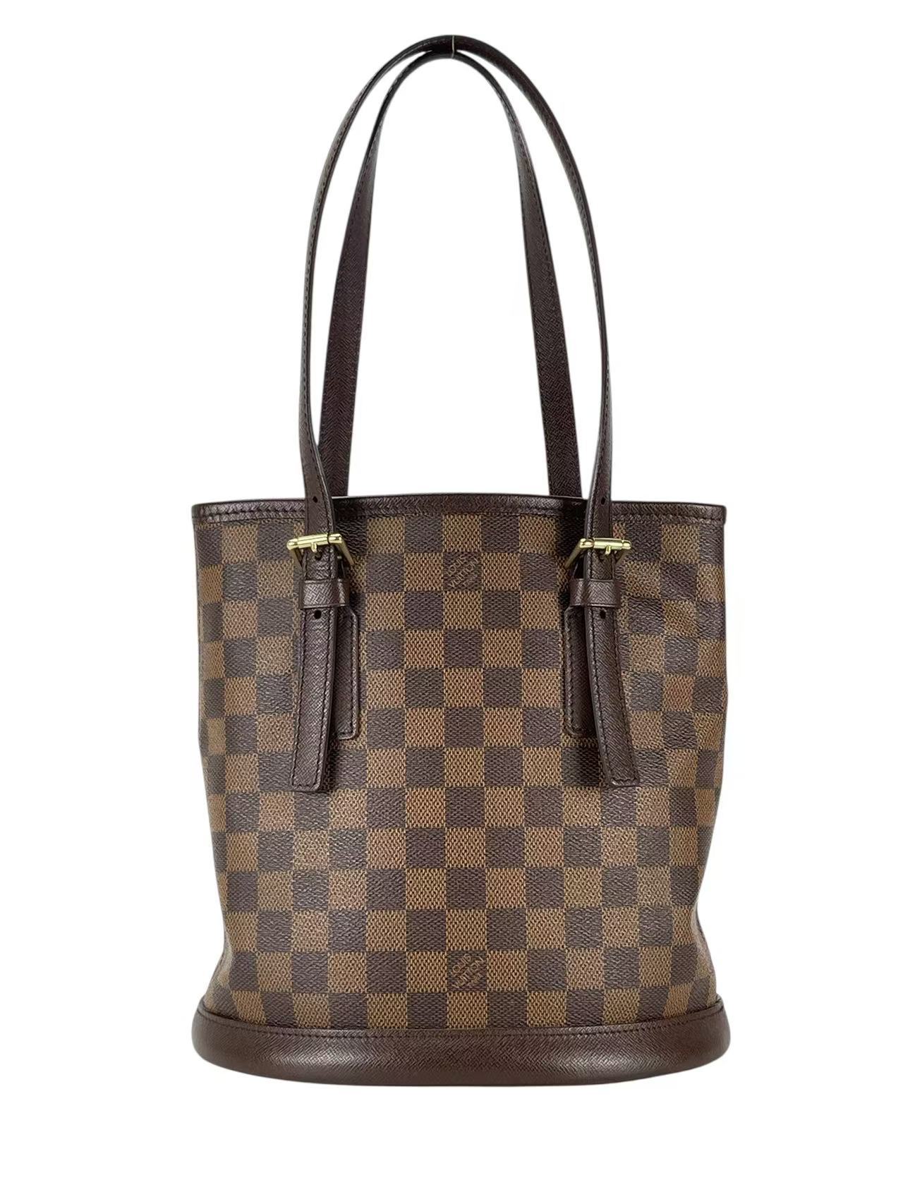 LOUIS VUITTON - Petit Bucket PM Damier Ebene Canvas