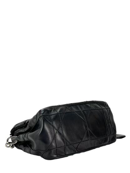 CHRISTIAN DIOR - Black Lambskin Dior Miss Dior New Lock Shoulder Bag