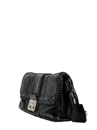 CHRISTIAN DIOR - Black Lambskin Dior Miss Dior New Lock Shoulder Bag