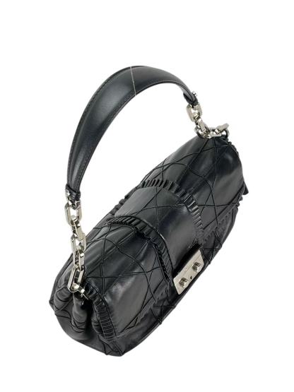 CHRISTIAN DIOR - Black Lambskin Dior Miss Dior New Lock Shoulder Bag
