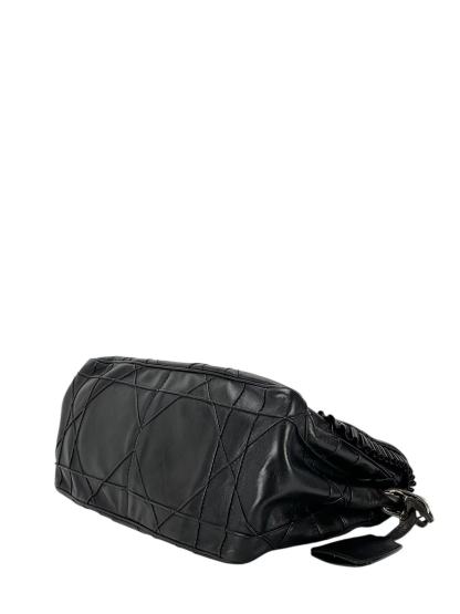 CHRISTIAN DIOR - Black Lambskin Dior Miss Dior New Lock Shoulder Bag