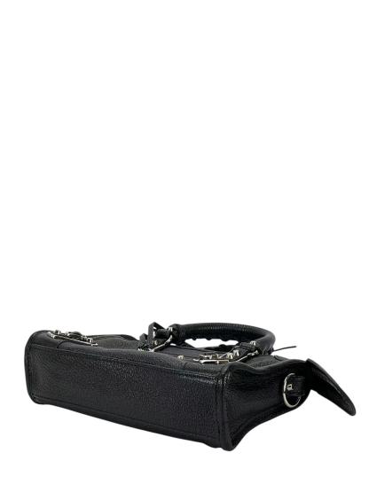 BALENCIAGA - Black Calfskin Classic City 2way Bag Sliver Hardware