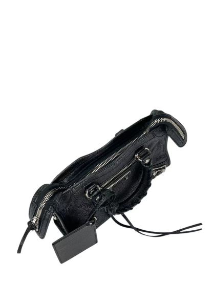 BALENCIAGA - Black Calfskin Classic City 2way Bag Sliver Hardware