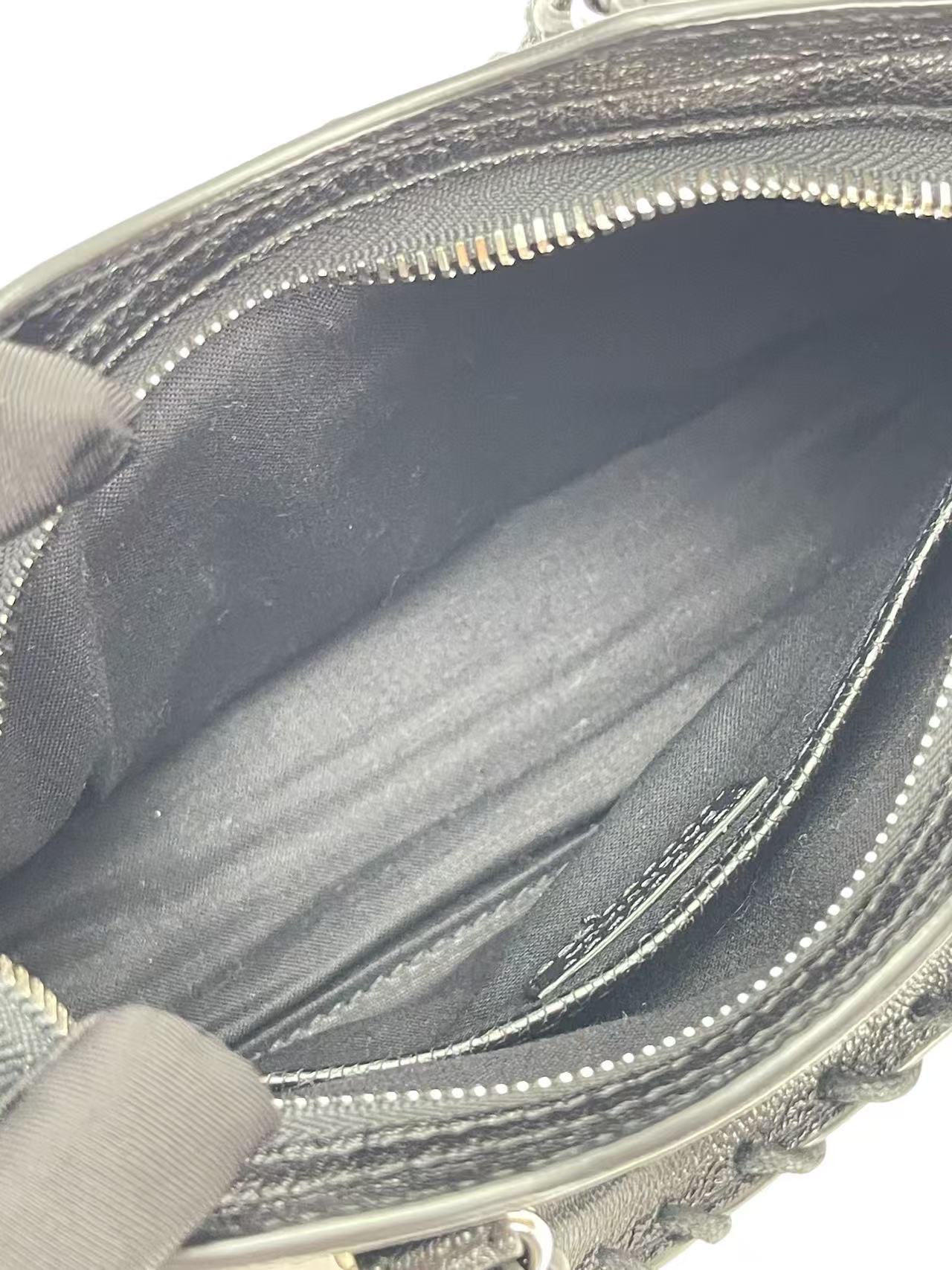 BALENCIAGA - Black Calfskin Classic City 2way Bag Sliver Hardware