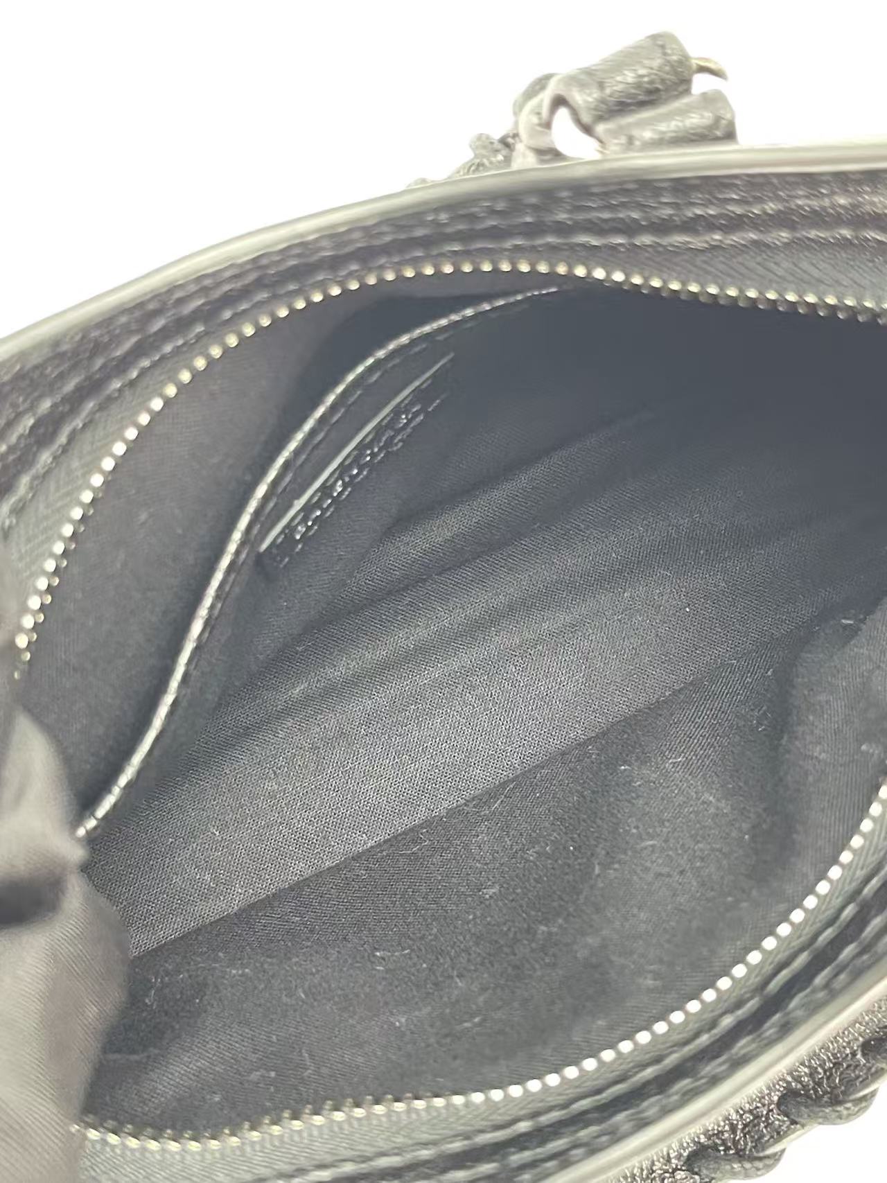 BALENCIAGA - Black Calfskin Classic City 2way Bag Sliver Hardware