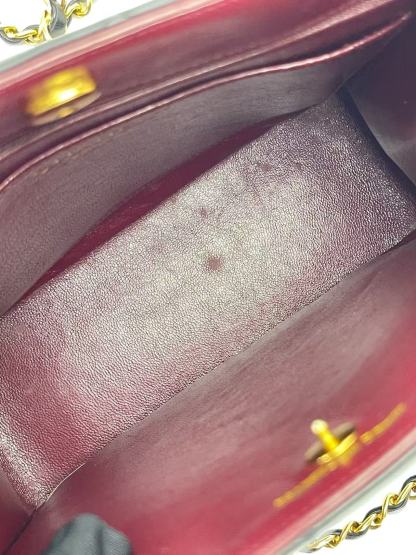 CHANEL - Black Lambskin Matelasse Chain Tote Bag Gold Hardware