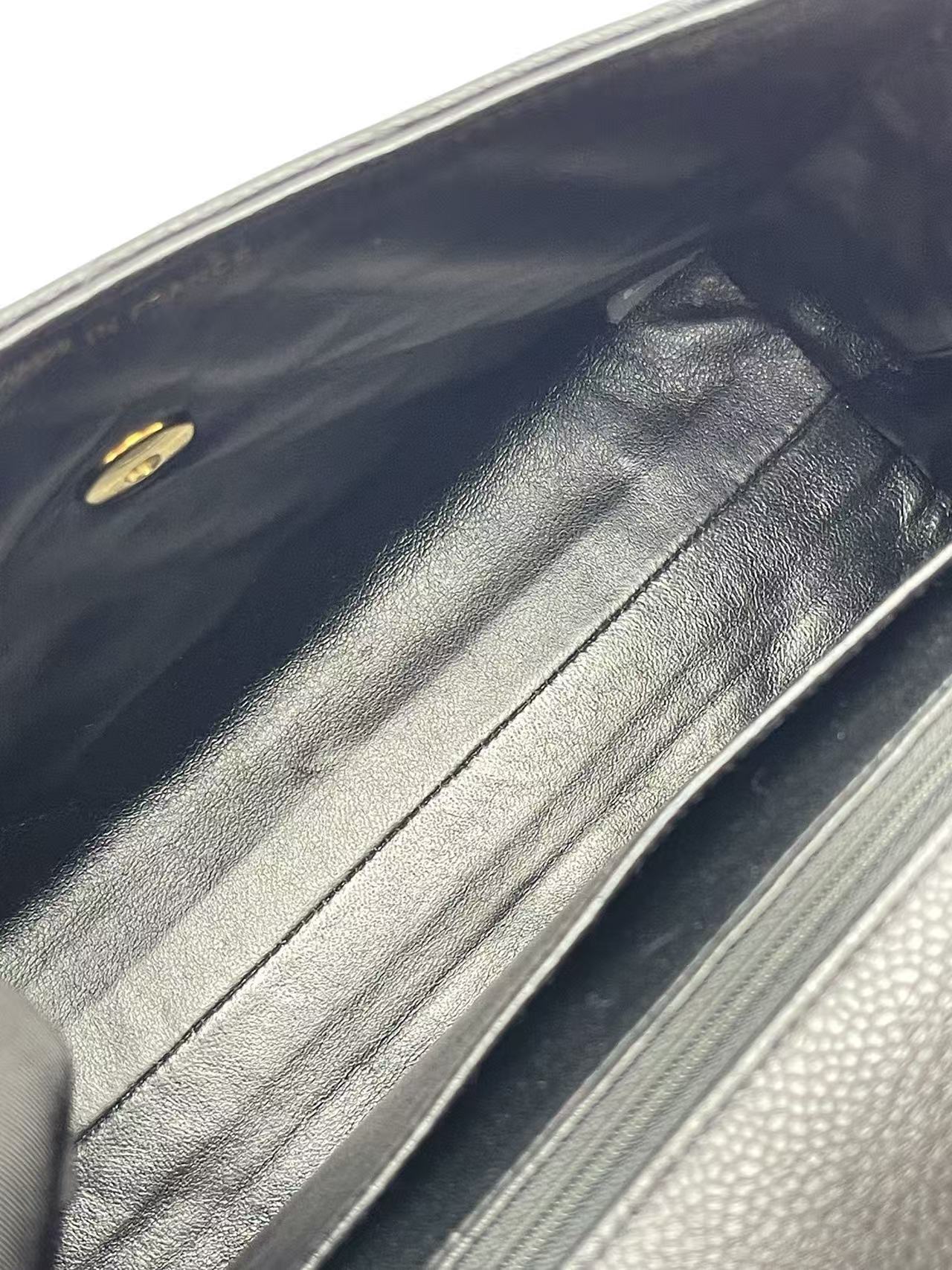 CHANEL - Black Caviar Skin Coco Handle Handbag