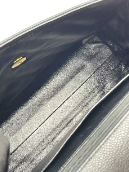 CHANEL - Black Caviar Skin Coco Handle Handbag