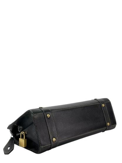 CHRISTIAN DIOR - Black East West Lady Calfskin Handbag