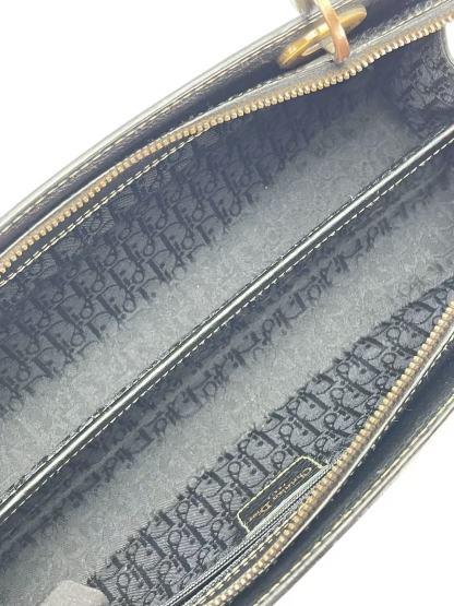 CHRISTIAN DIOR - Black East West Lady Calfskin Handbag