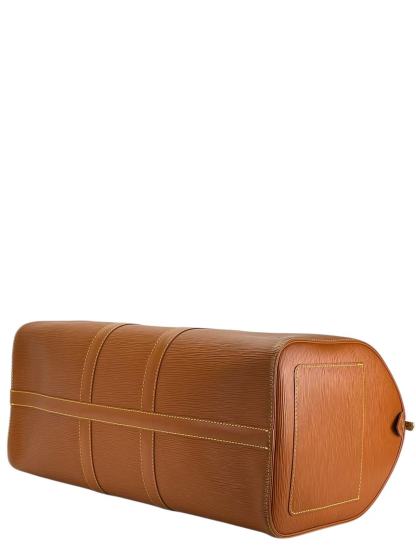 LOUIS VUITTON - Keepall 45 Boston Epi Canvas Brown Handbag