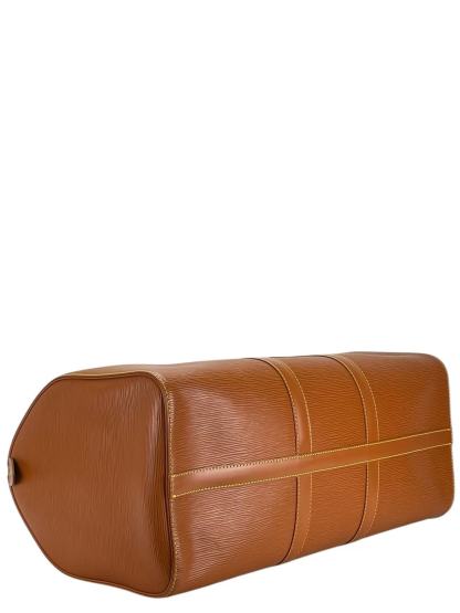 LOUIS VUITTON - Keepall 45 Boston Epi Canvas Brown Handbag