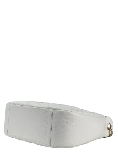 CHANEL - Coco Mark Hobo Shoulder Bag White Caviar 