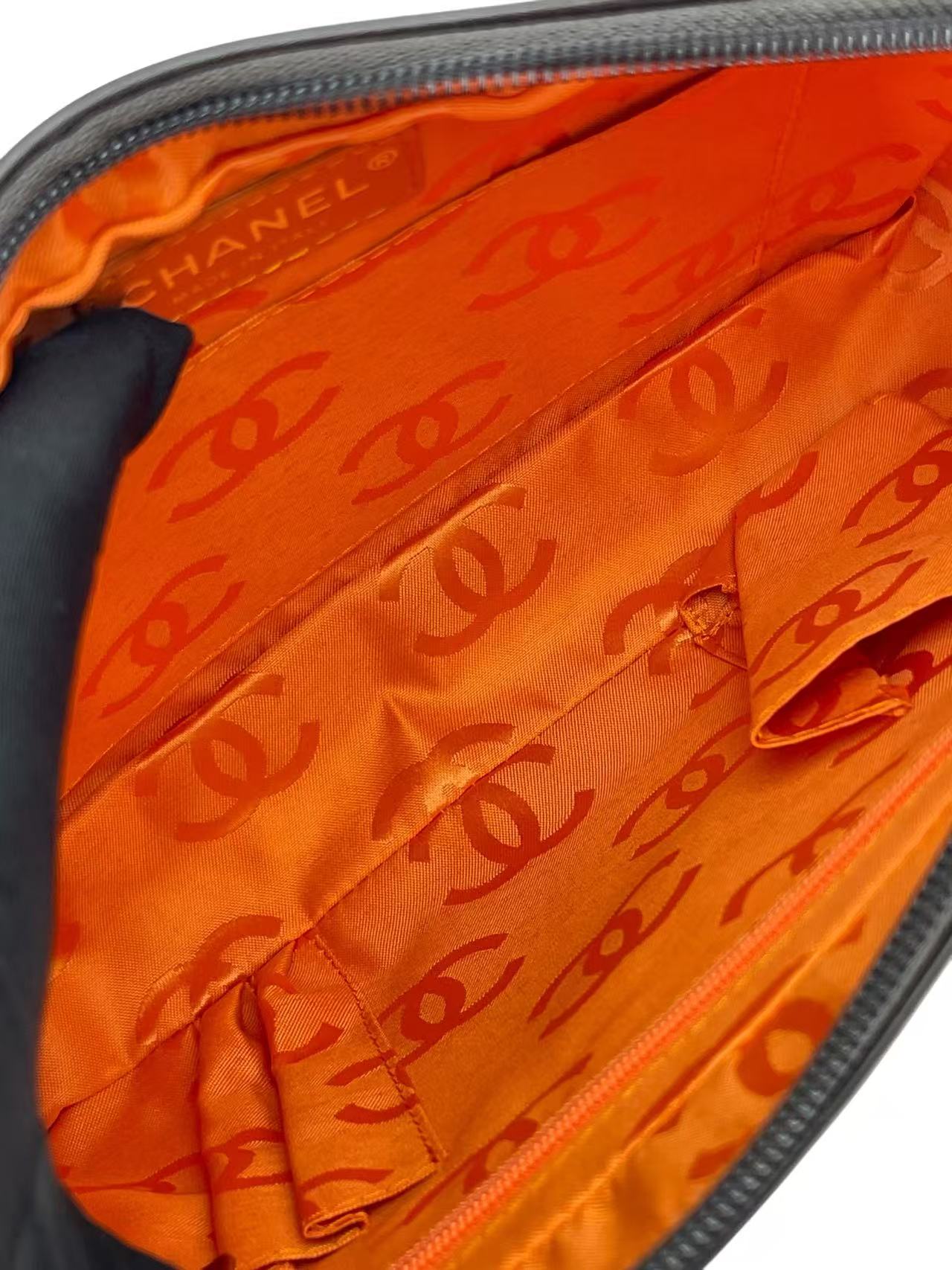 CHANEL - Dark Brown Calfskin Cambon Ligne Shoulder Bag