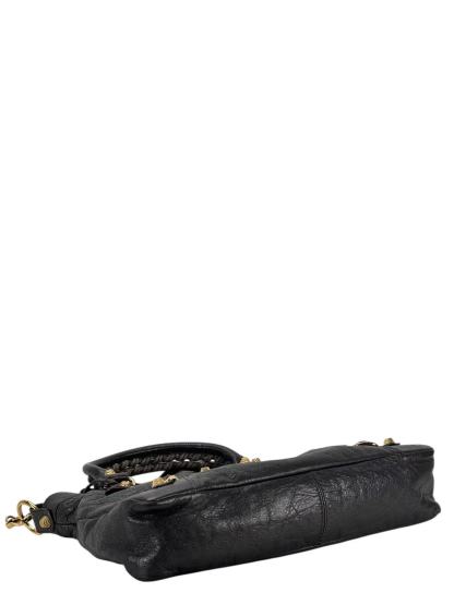 BALENCIAGA - Grey Calfskin Giant City Bag 2way Gold Hardware