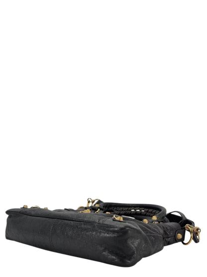 BALENCIAGA - Grey Calfskin Giant City Bag 2way Gold Hardware