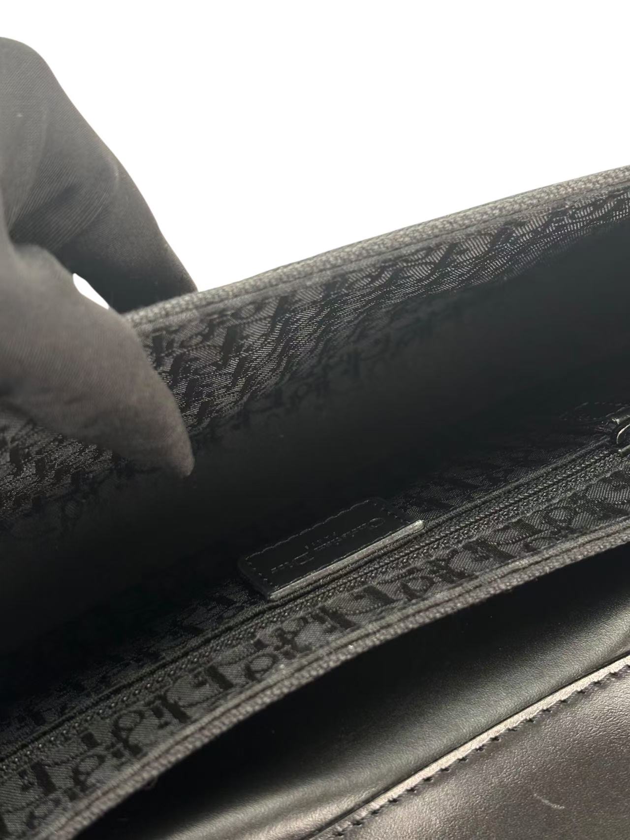 CHRISTIAN DIOR - 2002 Black Trotter Street Chic Shoulder Bag