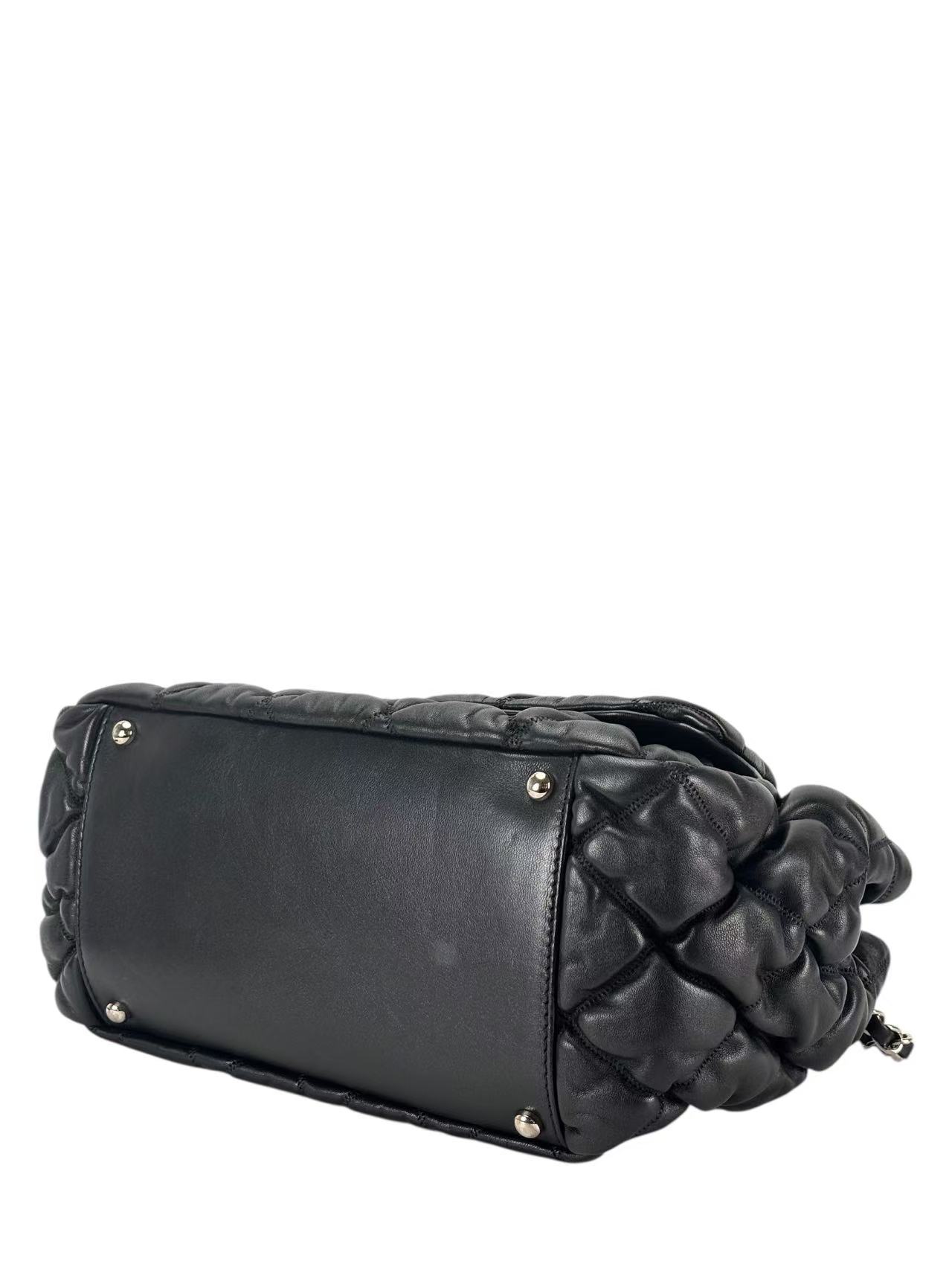CHANEL - Bubble Quilted Leather Shoulder Bag