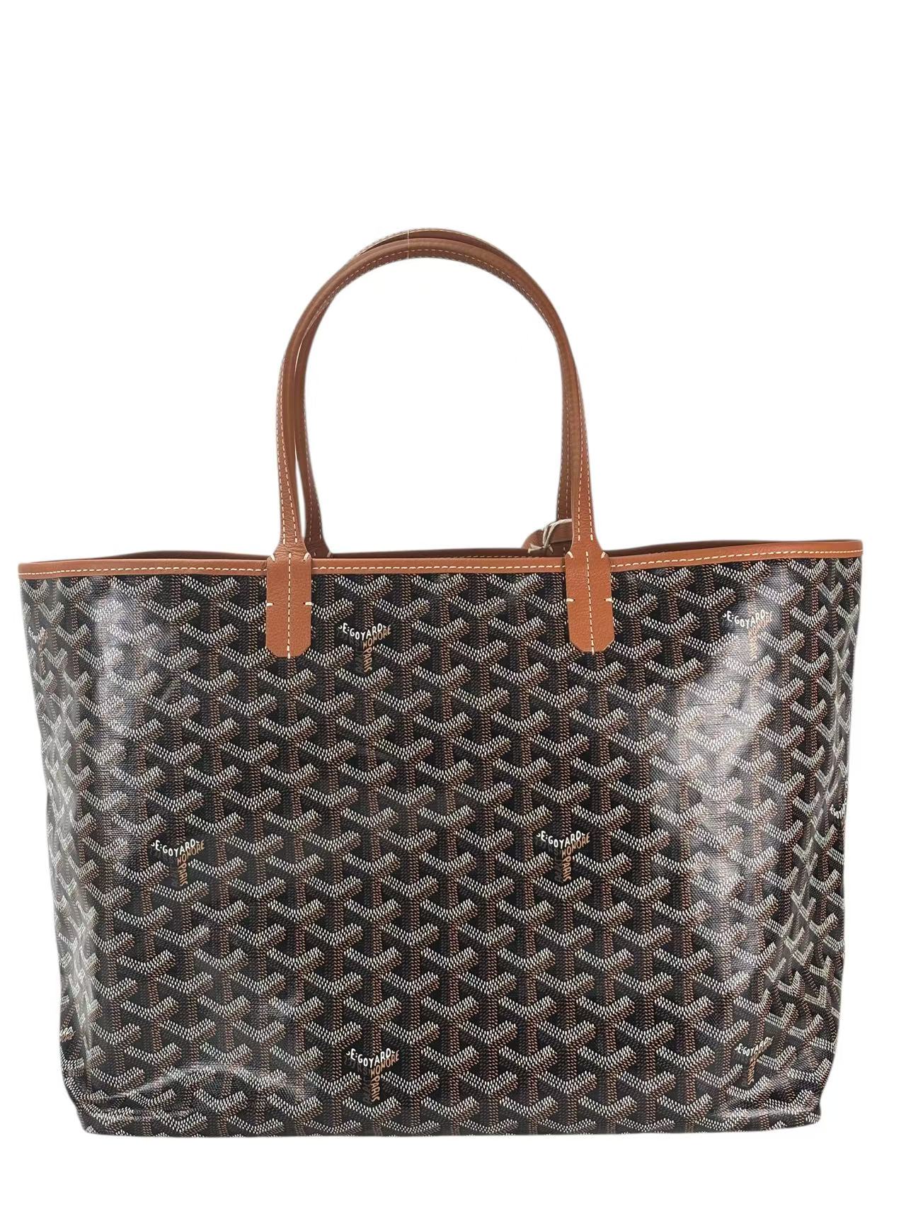 GOYARD - Saint Louis PM Tote Bag Black & Tan