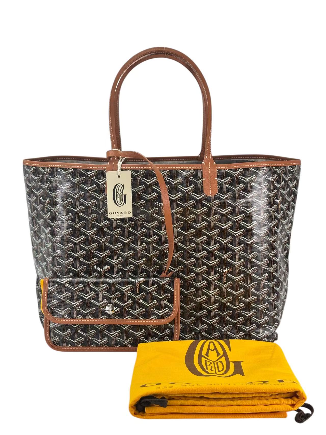 GOYARD - Saint Louis PM Tote Bag Black & Tan