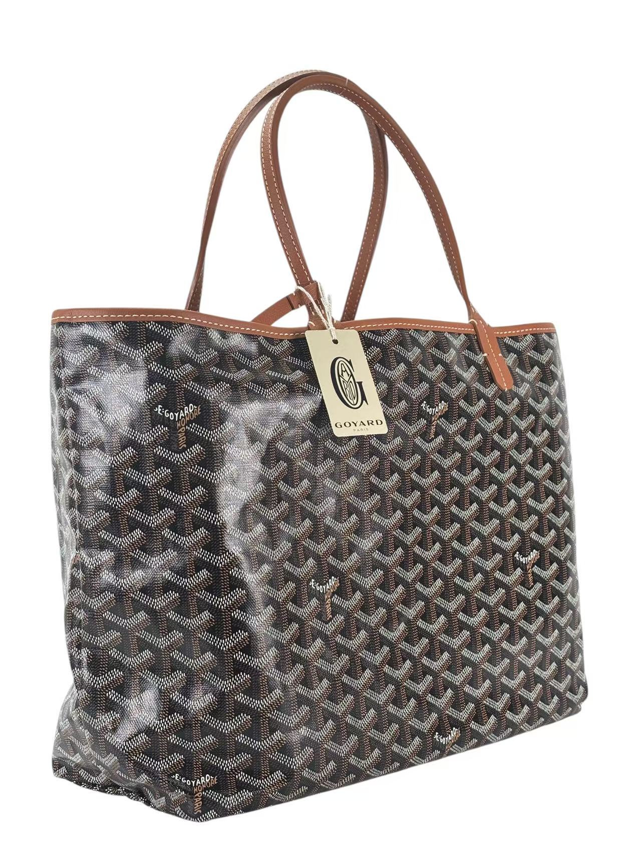 GOYARD - Saint Louis PM Tote Bag Black & Tan