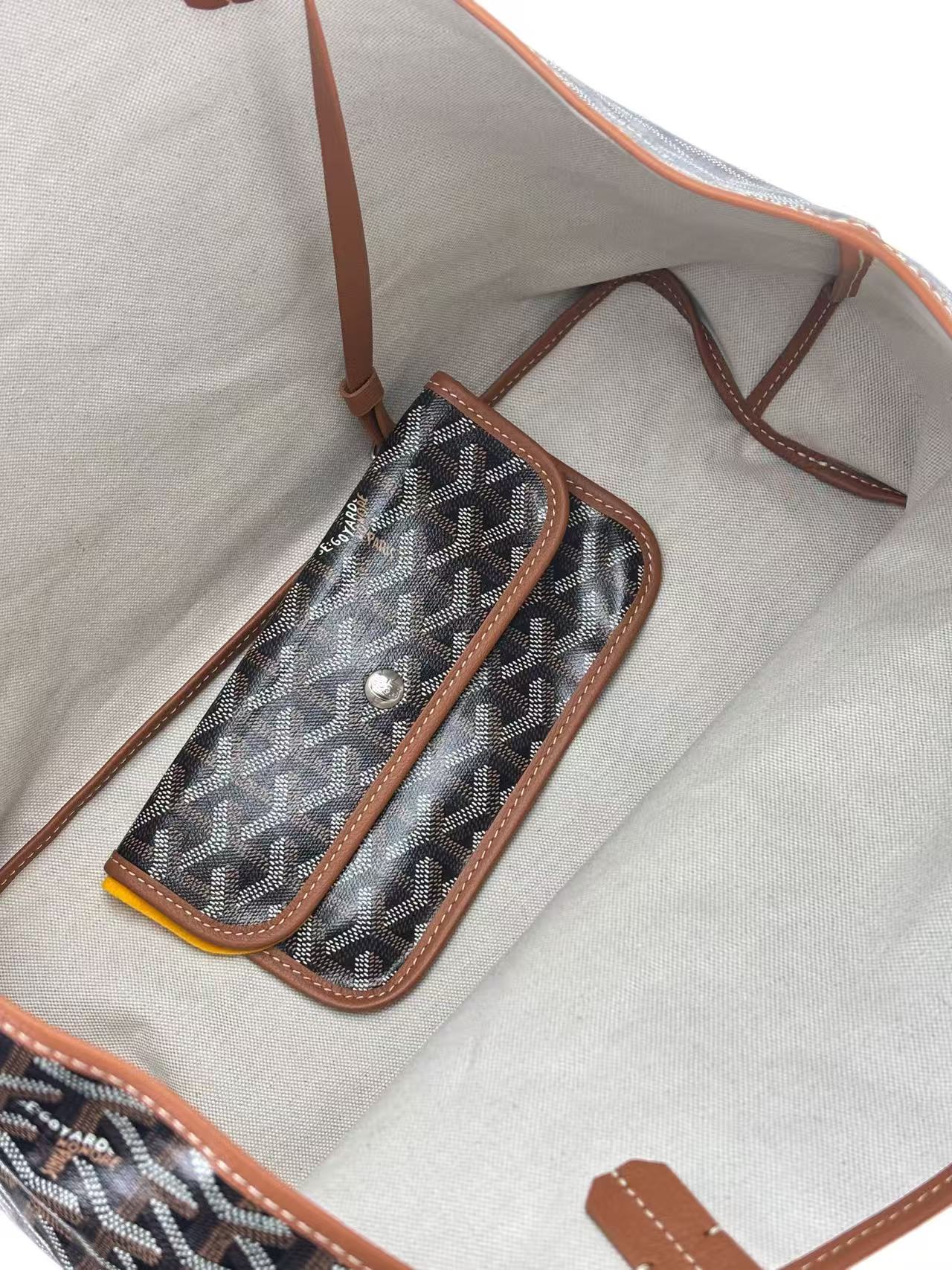 GOYARD - Saint Louis PM Tote Bag Black & Tan