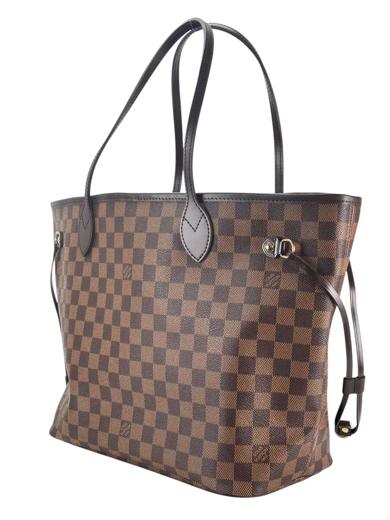 LOUIS VUITTON - Neverfull MM Bag Damier Ebene Canvas