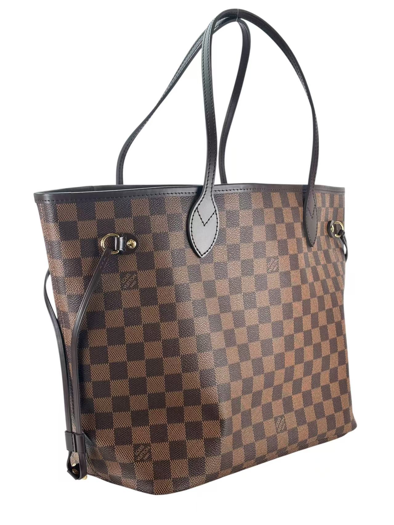LOUIS VUITTON - Neverfull MM Bag Damier Ebene Canvas