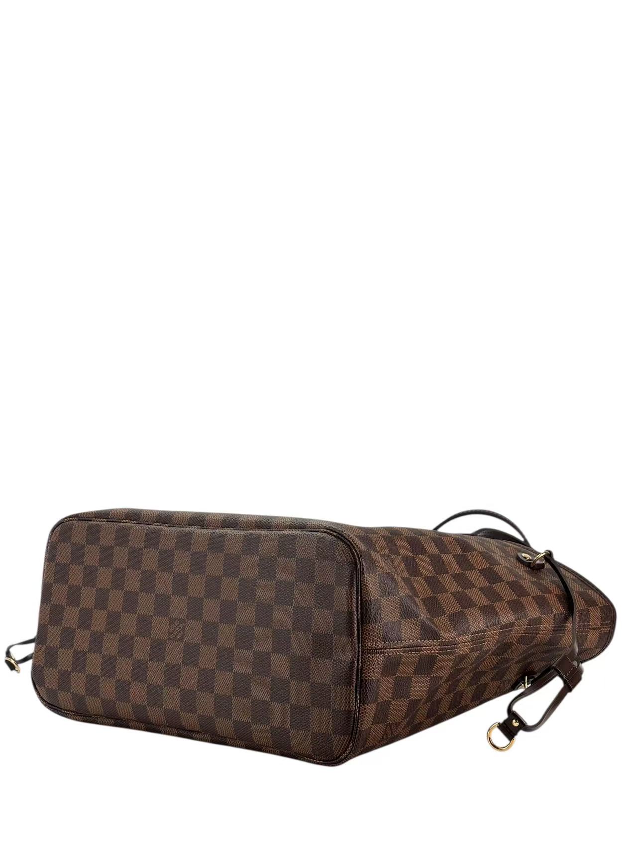 LOUIS VUITTON - Neverfull MM Bag Damier Ebene Canvas