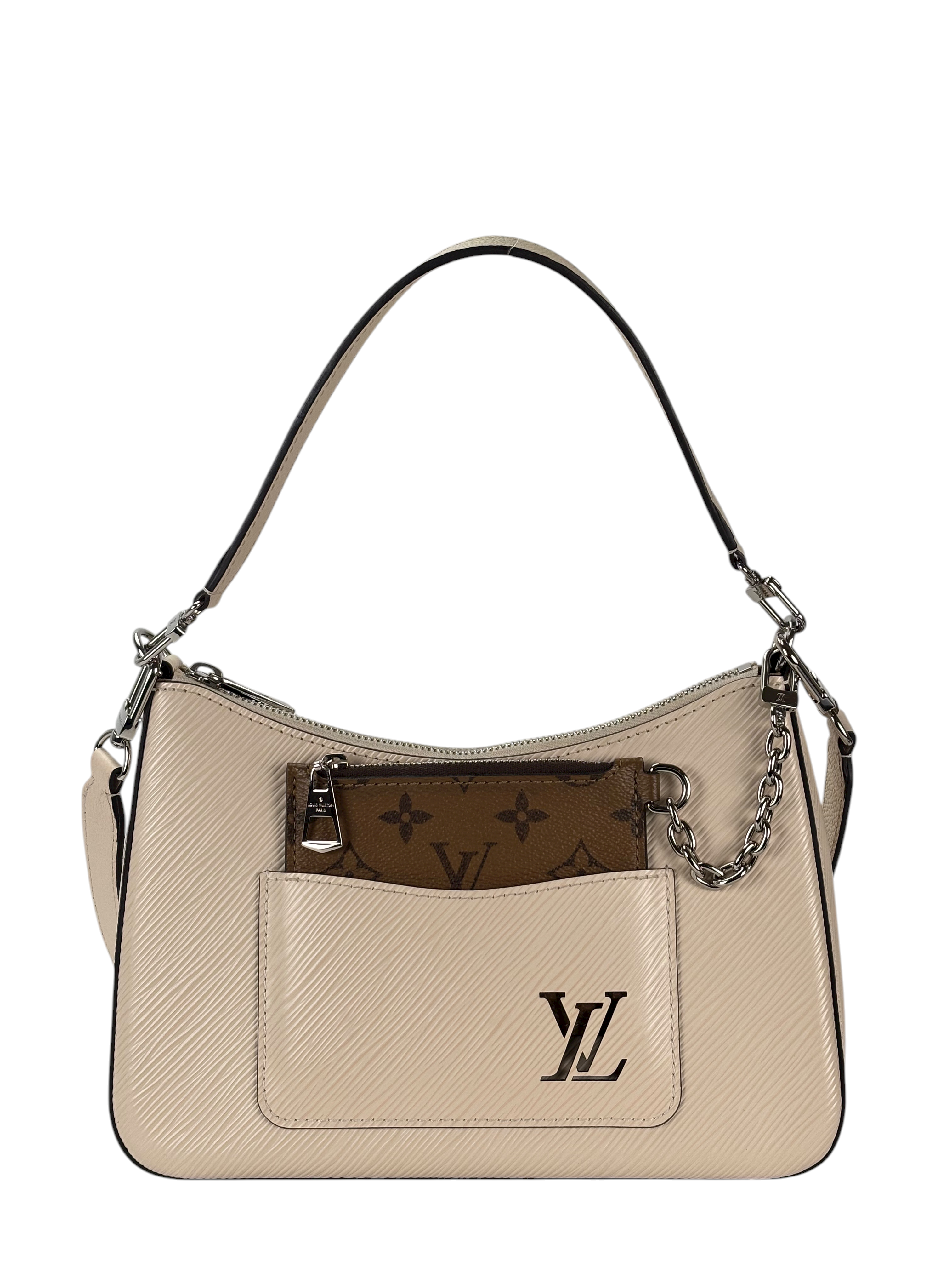 LOUIS VUITTON - White Epi Marel 2Way Quartz Handbag 