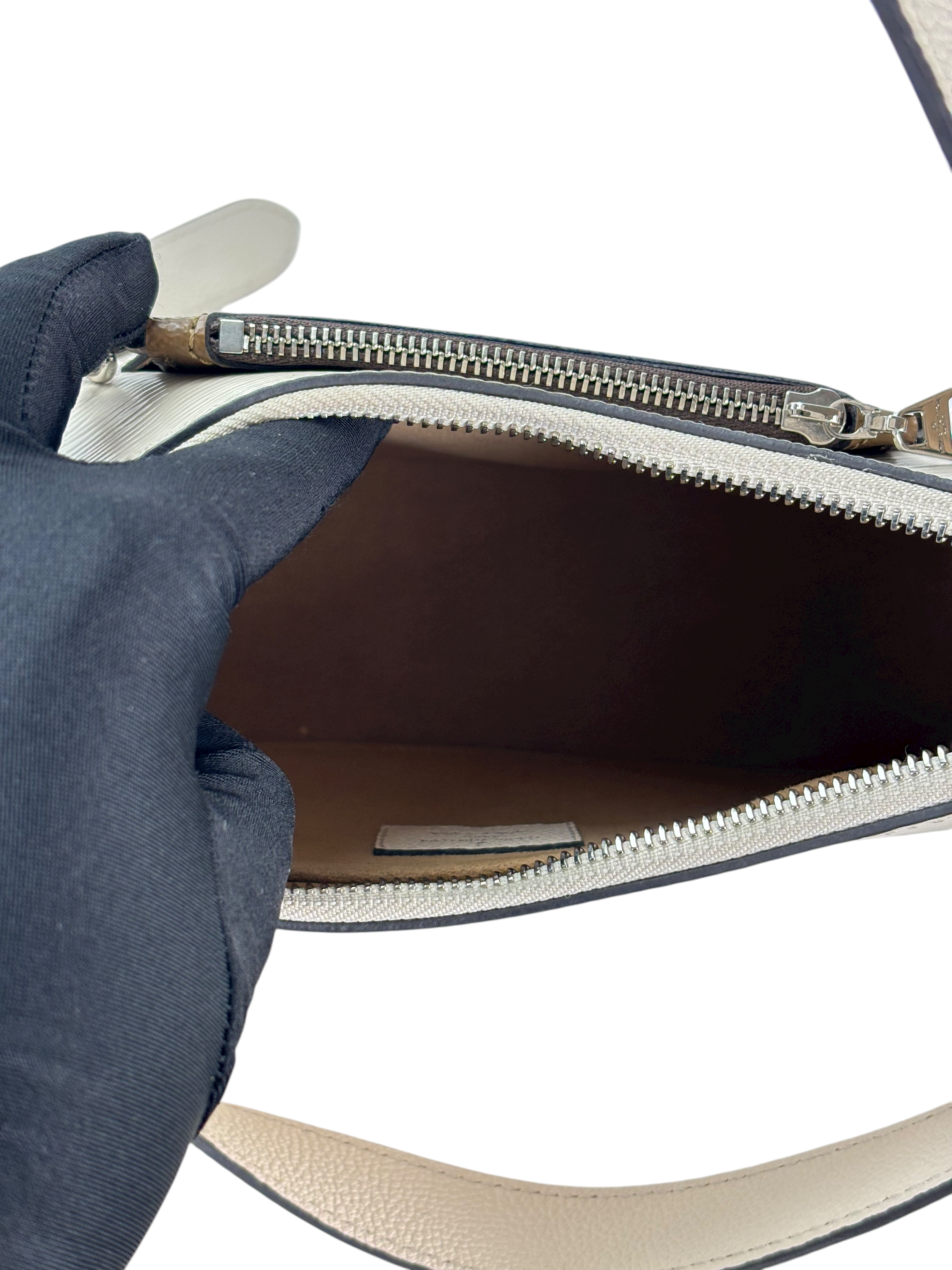 LOUIS VUITTON - White Epi Marel 2Way Quartz Handbag 