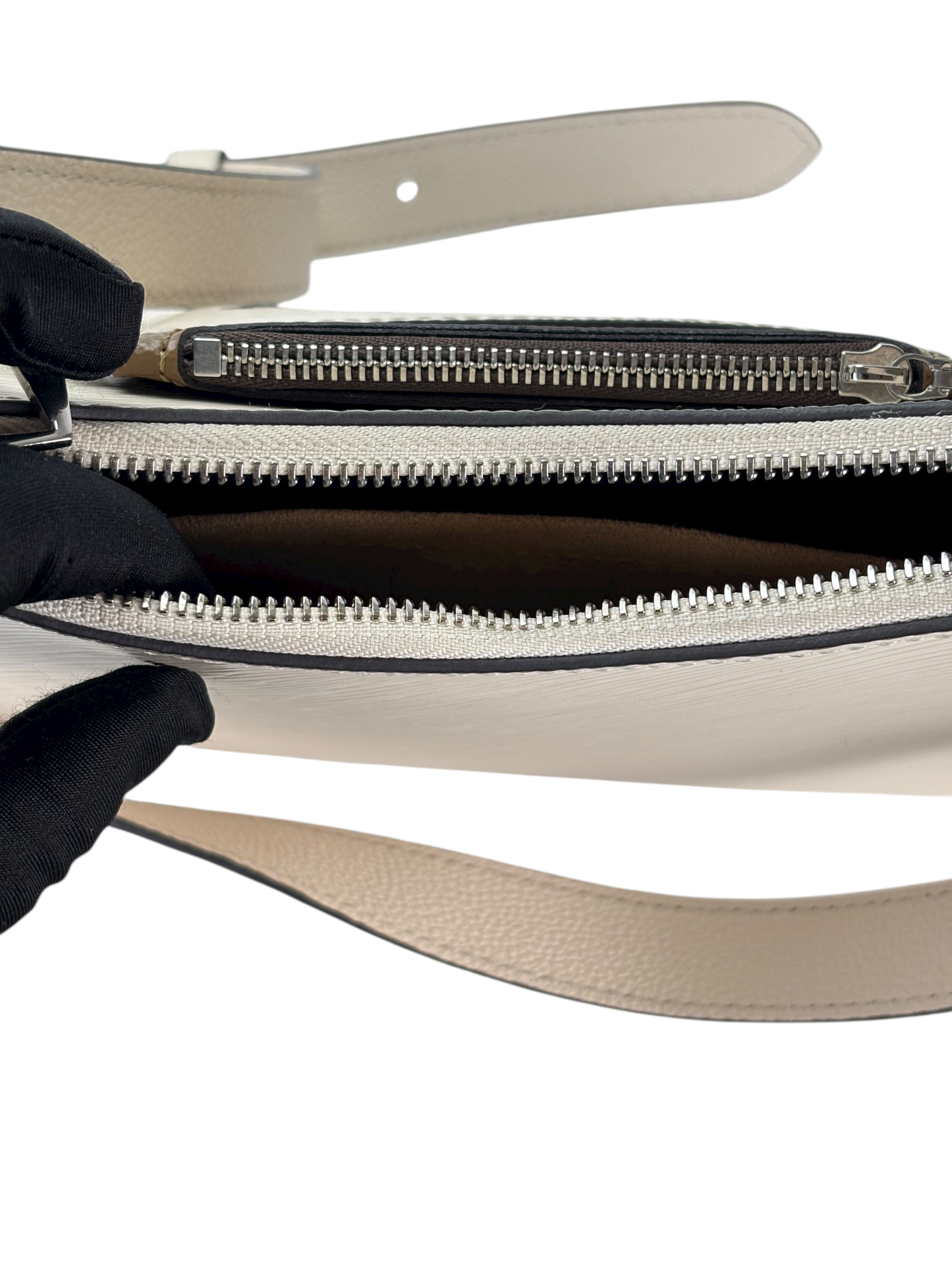 LOUIS VUITTON - White Epi Marel 2Way Quartz Handbag 