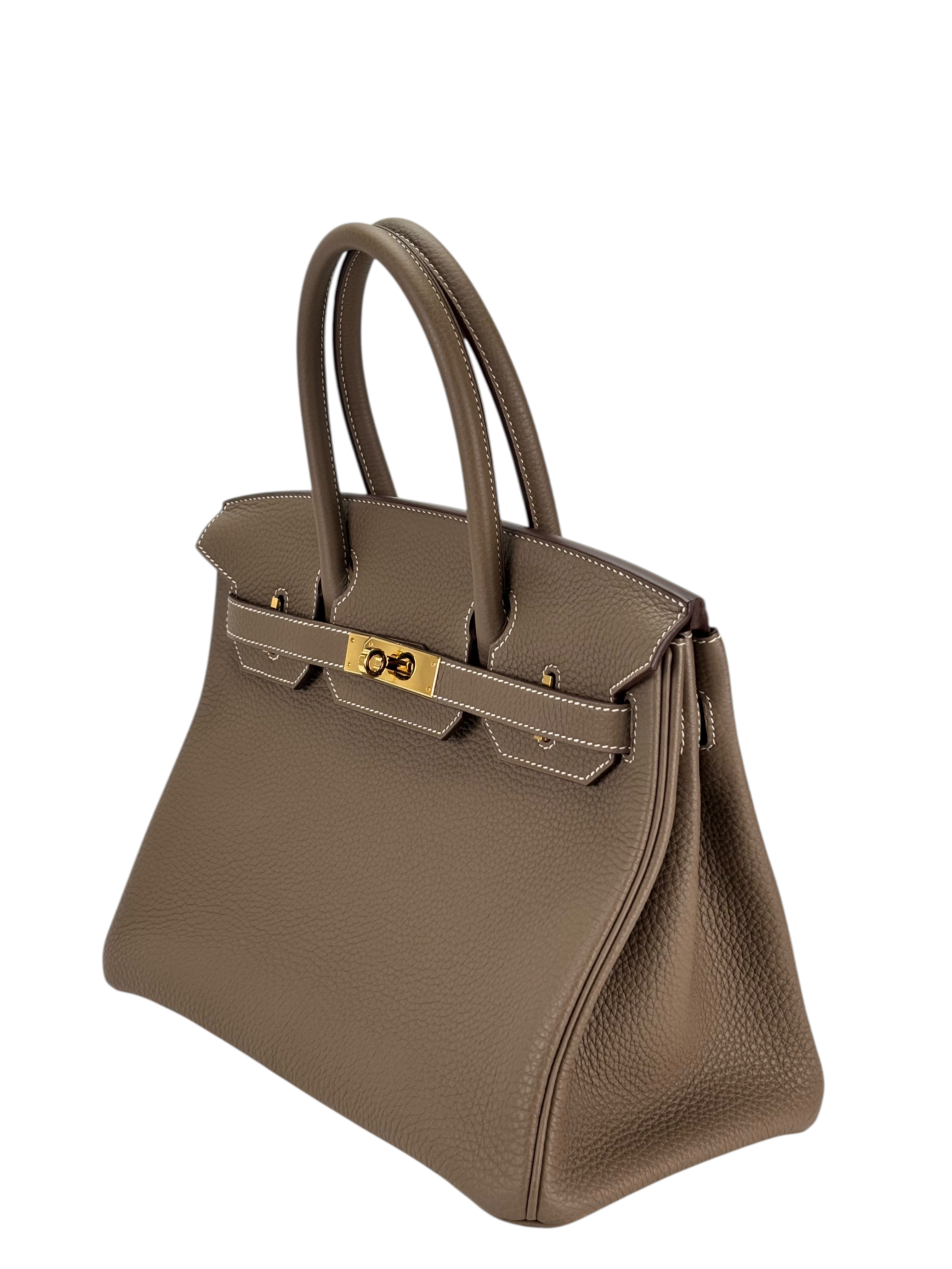 HERMES - Birkin 30 Etoupe Togo Gold Hardware 