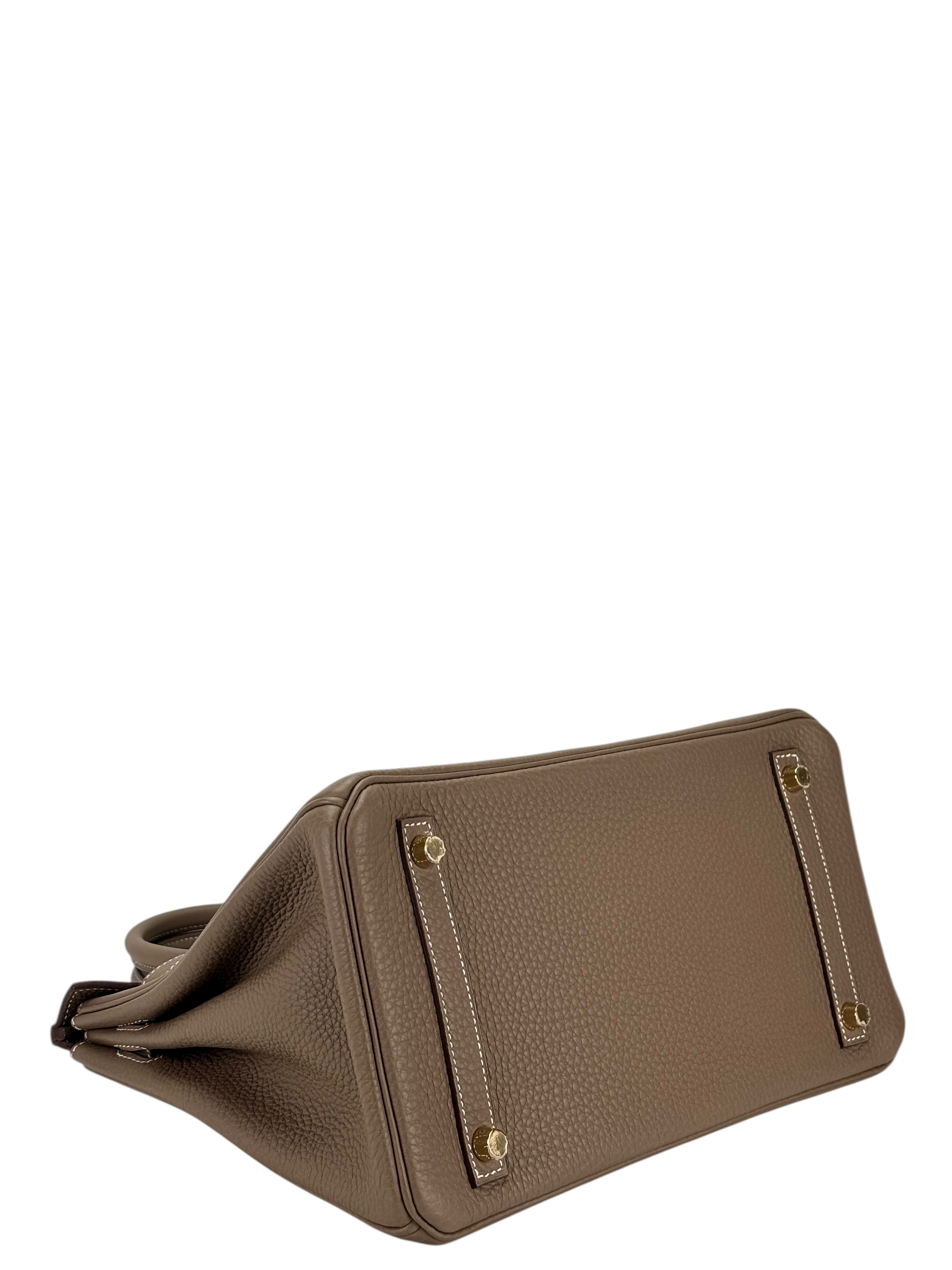 HERMES - Birkin 30 Etoupe Togo Gold Hardware 