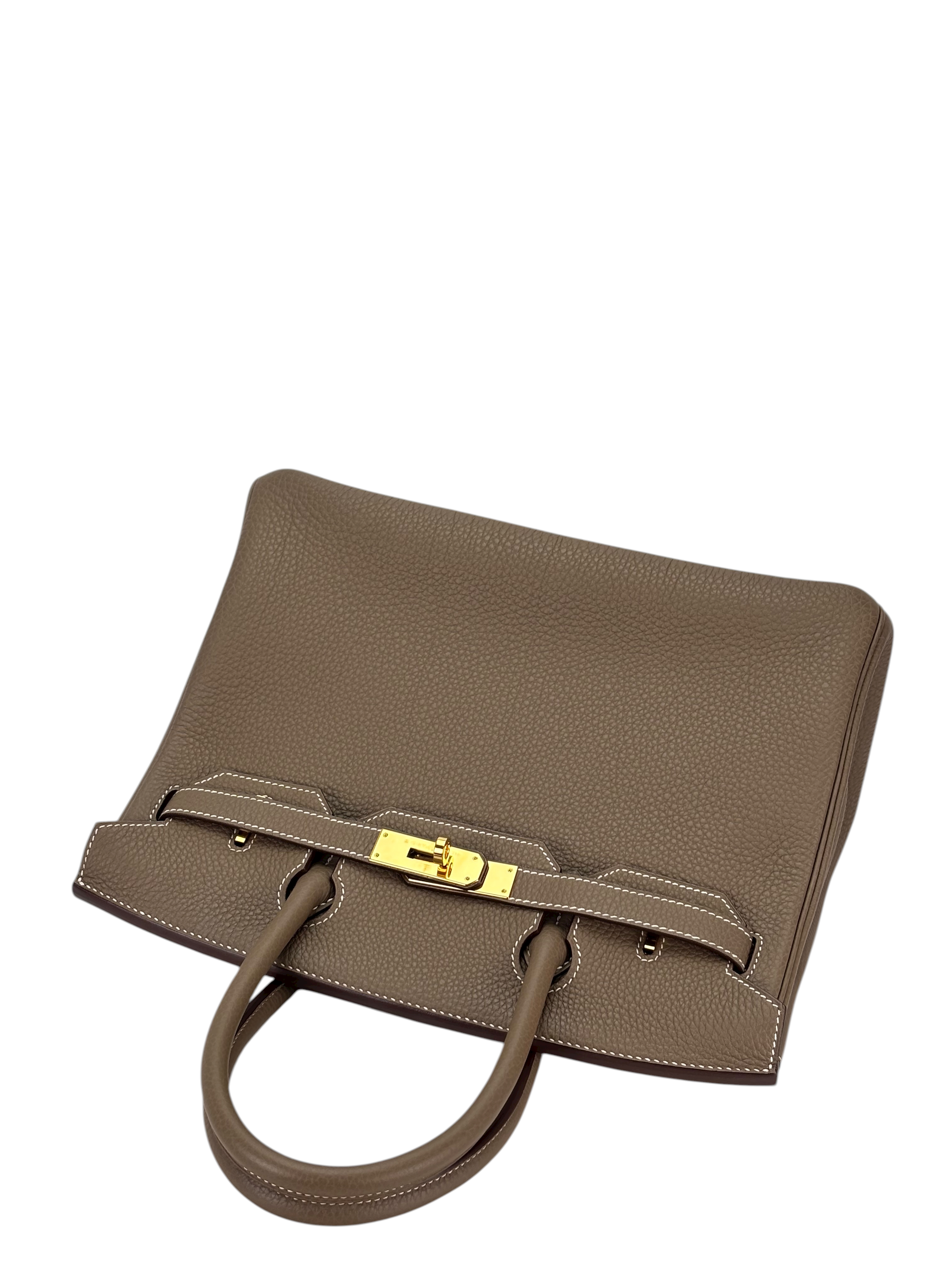 HERMES - Birkin 30 Etoupe Togo Gold Hardware 