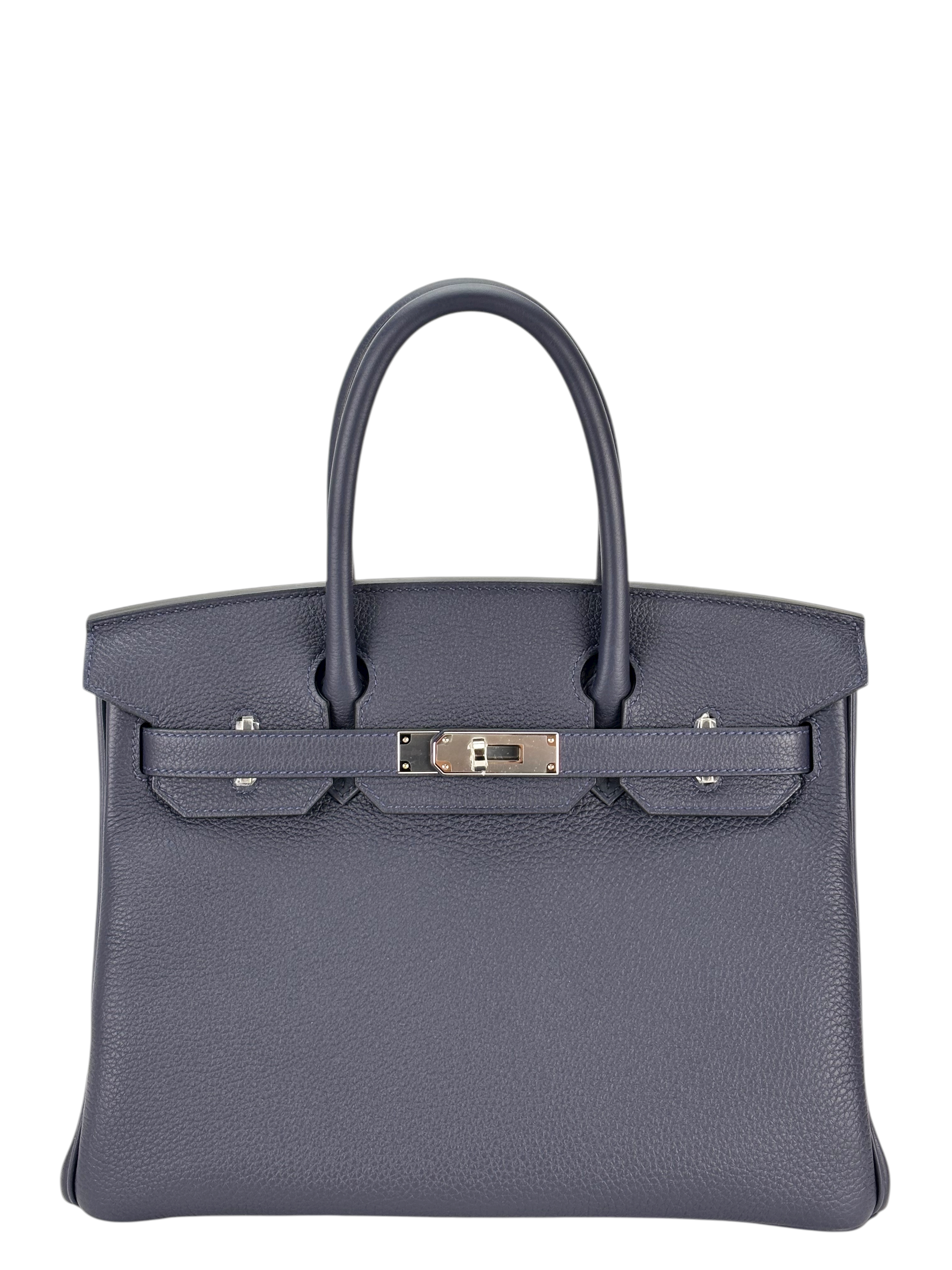 HERMES - Birkin 30 Bleu Nuit Togo Palladium Hardware 