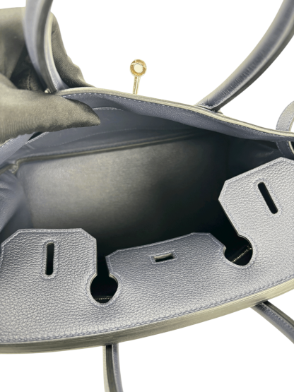 HERMES - Birkin 30 Bleu Nuit Togo Palladium Hardware 