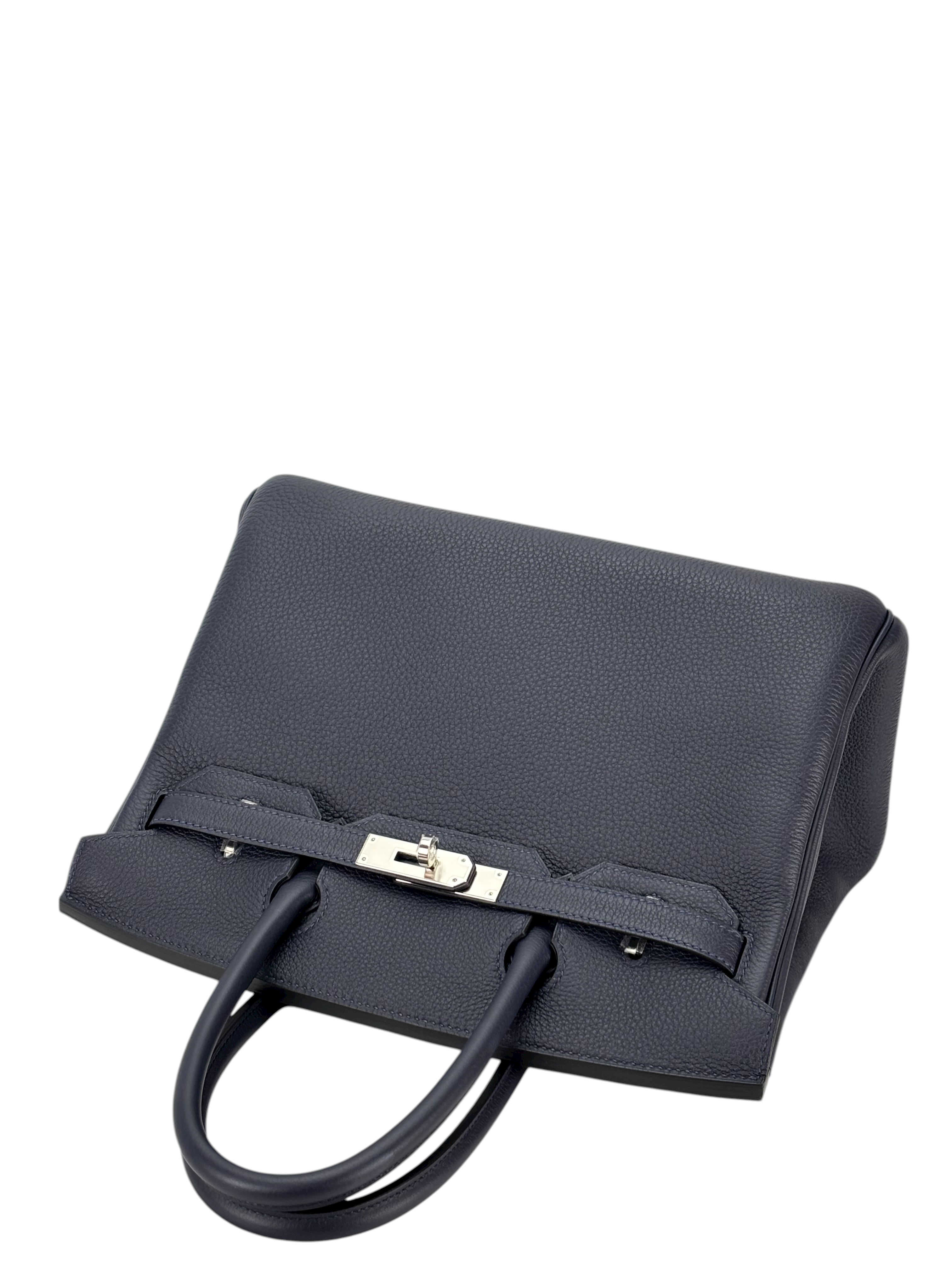 HERMES - Birkin 30 Bleu Nuit Togo Palladium Hardware 