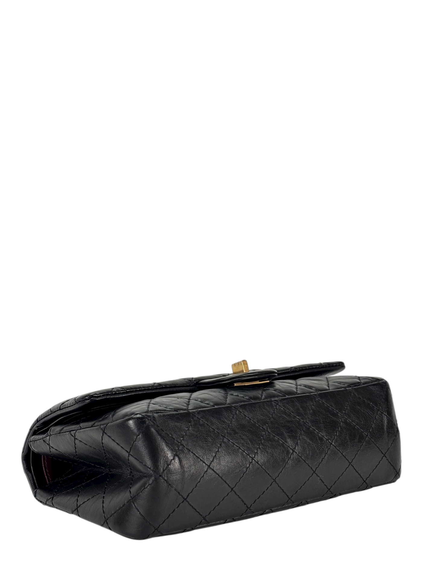 CHANEL - 2.55 Reissue 225 Flap Black Calfskin Gold Hardware