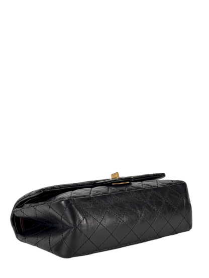 CHANEL - 2.55 Reissue 225 Flap Black Calfskin Gold Hardware