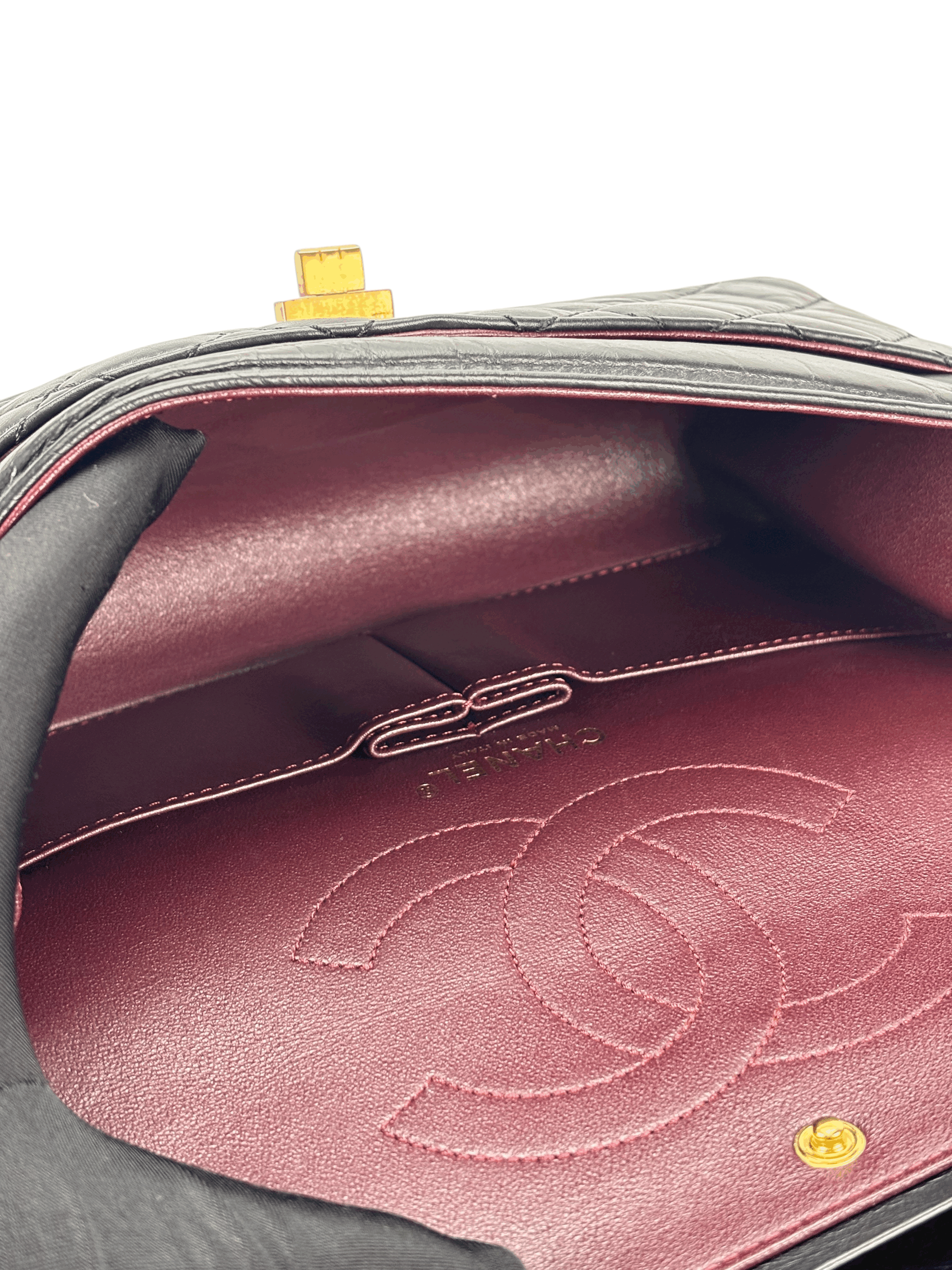 CHANEL - 2.55 Reissue 225 Flap Black Calfskin Gold Hardware