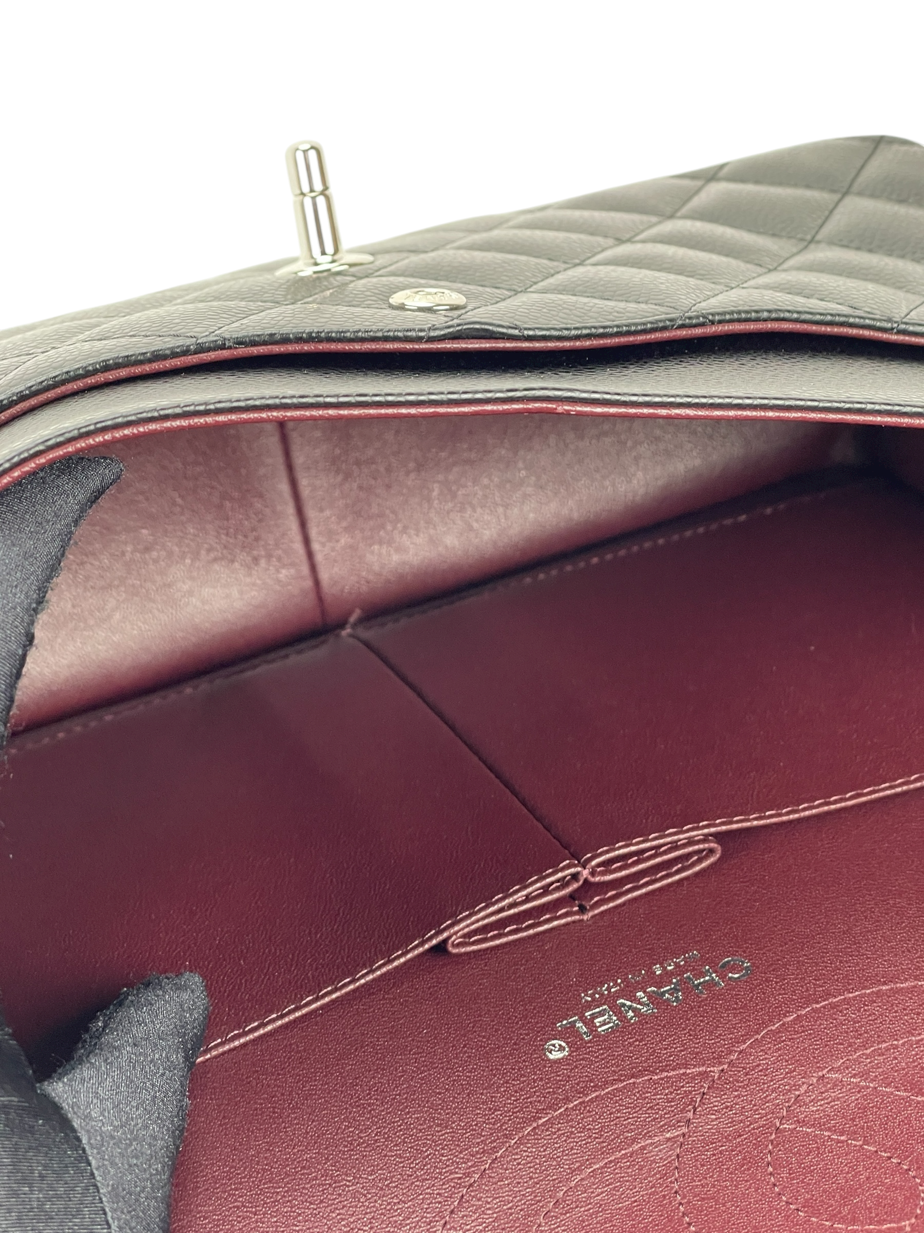 CHANEL - Black Caviar Jumbo 30 Flap Bag