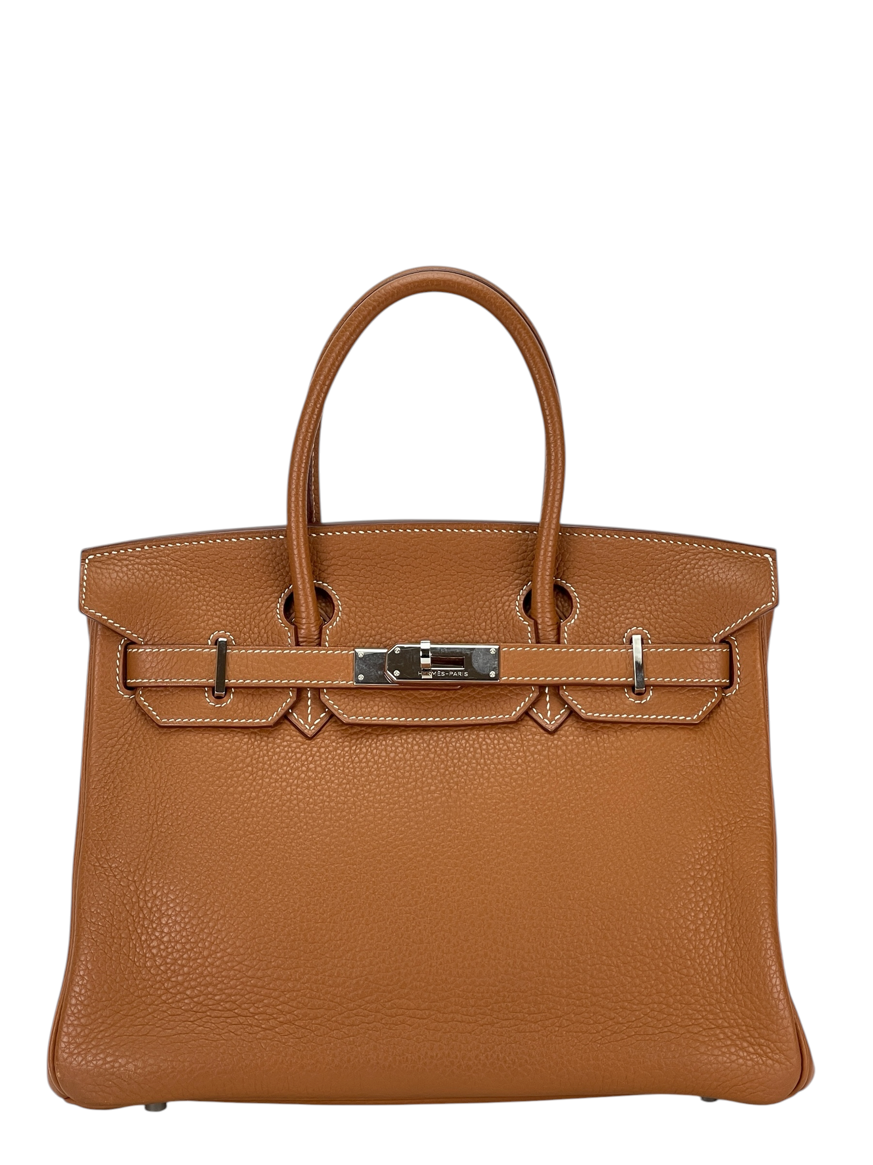 HERMES - Birkin 30 Gold Togo Palladium Hardware 