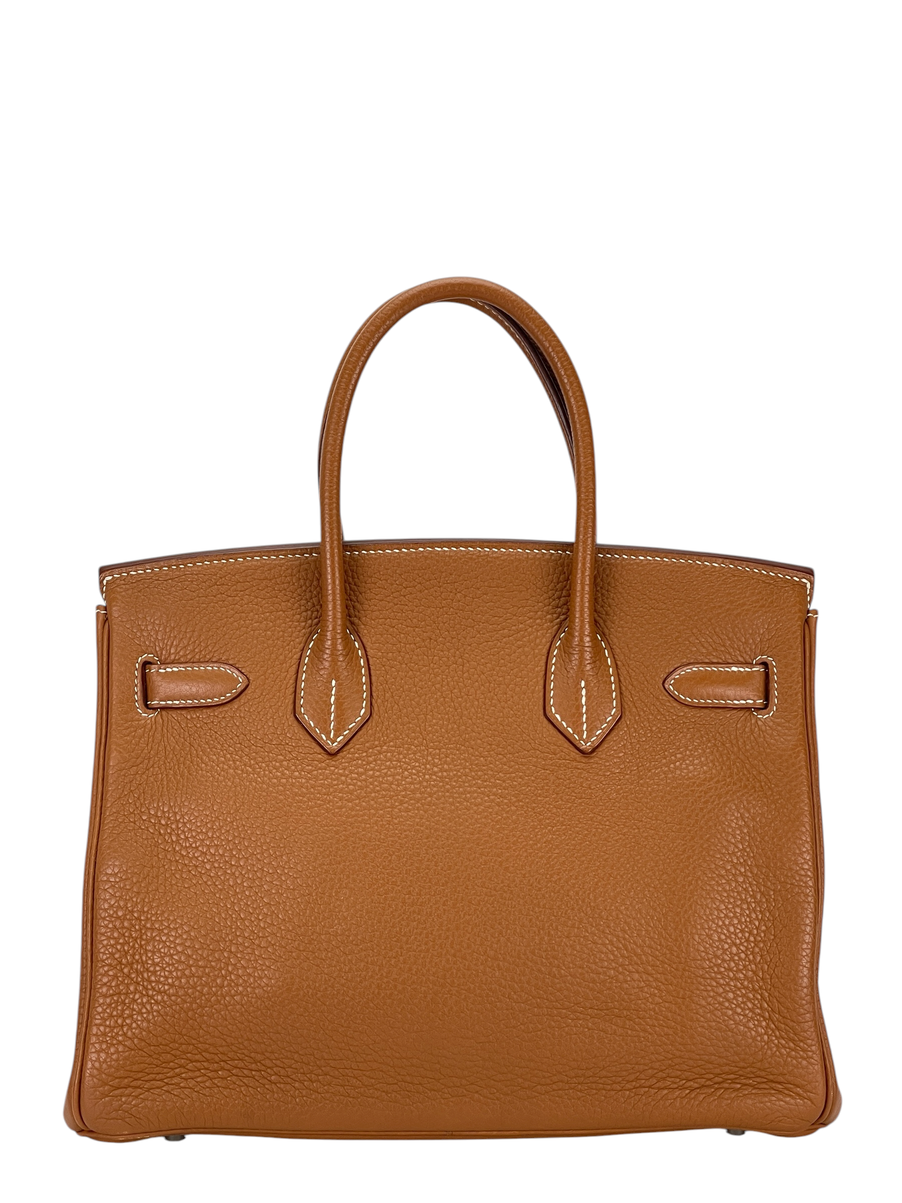 HERMES - Birkin 30 Gold Togo Palladium Hardware 
